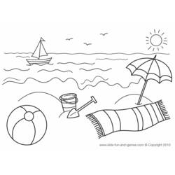 Coloring page: Beach (Nature) #159099 - Printable coloring pages