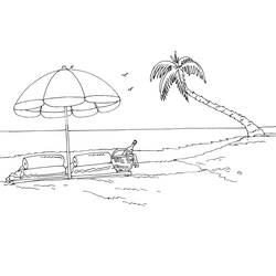 Coloring page: Beach (Nature) #159119 - Printable coloring pages