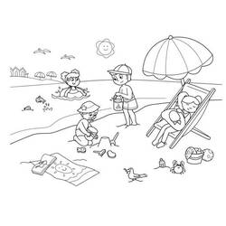 Coloring page: Beach (Nature) #159200 - Printable coloring pages
