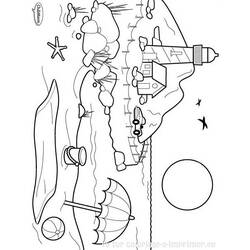 Coloring page: Beach (Nature) #159215 - Free Printable Coloring Pages