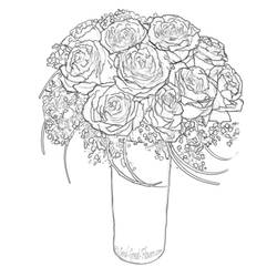 Coloring page: Bouquet of flowers (Nature) #160732 - Printable coloring pages