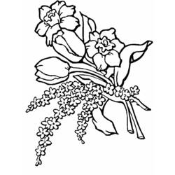 Coloring page: Bouquet of flowers (Nature) #160790 - Free Printable Coloring Pages
