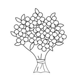 Coloring page: Bouquet of flowers (Nature) #160836 - Free Printable Coloring Pages