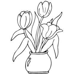Coloring page: Bouquet of flowers (Nature) #160837 - Free Printable Coloring Pages