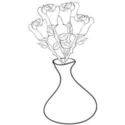 Coloring page: Bouquet of flowers (Nature) #160846 - Free Printable Coloring Pages
