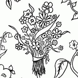 Coloring page: Bouquet of flowers (Nature) #160856 - Free Printable Coloring Pages
