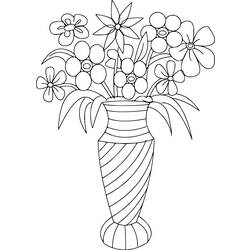 Coloring page: Bouquet of flowers (Nature) #160864 - Printable coloring pages