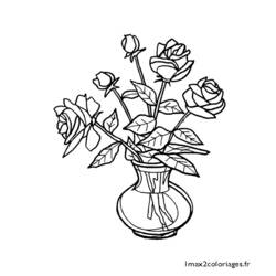 Coloring page: Bouquet of flowers (Nature) #160874 - Free Printable Coloring Pages