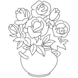 Coloring page: Bouquet of flowers (Nature) #160877 - Free Printable Coloring Pages