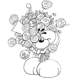 Coloring page: Bouquet of flowers (Nature) #160899 - Free Printable Coloring Pages