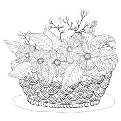 Coloring page: Bouquet of flowers (Nature) #160900 - Free Printable Coloring Pages