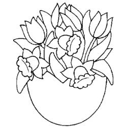 Coloring page: Bouquet of flowers (Nature) #160909 - Free Printable Coloring Pages