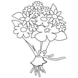 Coloring page: Bouquet of flowers (Nature) #160980 - Printable coloring pages