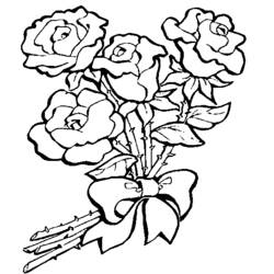 Coloring page: Bouquet of flowers (Nature) #160989 - Free Printable Coloring Pages