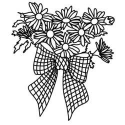 Coloring page: Bouquet of flowers (Nature) #161016 - Free Printable Coloring Pages