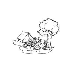 Coloring page: Campfire (Nature) #156803 - Printable coloring pages