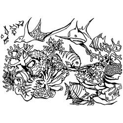 Coloring page: Coral (Nature) #163066 - Printable coloring pages
