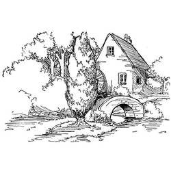 Coloring page: Countryside (Nature) #165458 - Printable coloring pages