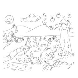 Coloring page: Countryside (Nature) #165541 - Printable coloring pages