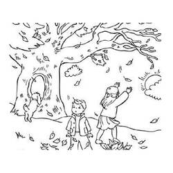Coloring page: Fall season (Nature) #164039 - Printable coloring pages