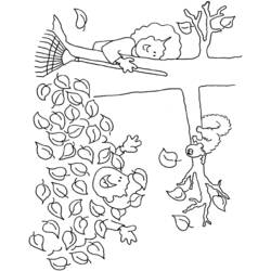 Coloring page: Fall season (Nature) #164113 - Free Printable Coloring Pages