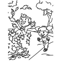Coloring page: Fall season (Nature) #164129 - Free Printable Coloring Pages