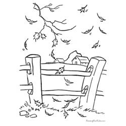 Coloring page: Fall season (Nature) #164146 - Free Printable Coloring Pages