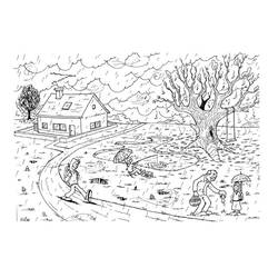 Coloring page: Fall season (Nature) #164162 - Printable coloring pages
