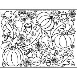 Coloring page: Fall season (Nature) #164207 - Printable coloring pages