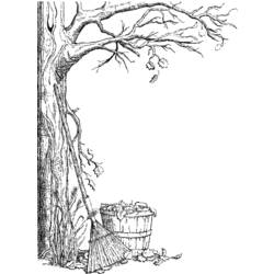 Coloring page: Fall season (Nature) #164229 - Free Printable Coloring Pages