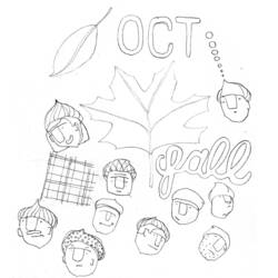 Coloring page: Fall season (Nature) #164377 - Free Printable Coloring Pages