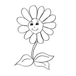 Coloring page: Flowers (Nature) #154974 - Free Printable Coloring Pages