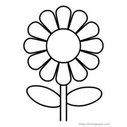 Coloring page: Flowers (Nature) #154986 - Printable coloring pages