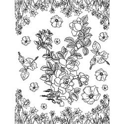 Coloring page: Flowers (Nature) #154993 - Free Printable Coloring Pages