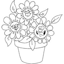 Coloring page: Flowers (Nature) #154994 - Free Printable Coloring Pages