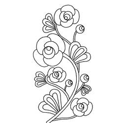 Coloring page: Flowers (Nature) #155004 - Printable coloring pages