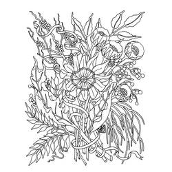 Coloring page: Flowers (Nature) #155012 - Free Printable Coloring Pages