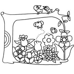 Coloring page: Flowers (Nature) #155013 - Free Printable Coloring Pages