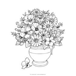 Coloring page: Flowers (Nature) #155017 - Free Printable Coloring Pages