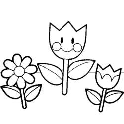 Coloring page: Flowers (Nature) #155021 - Free Printable Coloring Pages