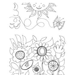 Coloring page: Flowers (Nature) #155046 - Free Printable Coloring Pages