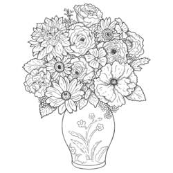 Coloring page: Flowers (Nature) #155075 - Free Printable Coloring Pages