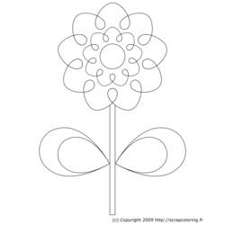 Coloring page: Flowers (Nature) #155119 - Free Printable Coloring Pages