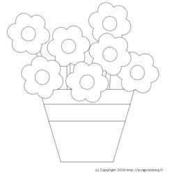 Coloring page: Flowers (Nature) #155190 - Free Printable Coloring Pages