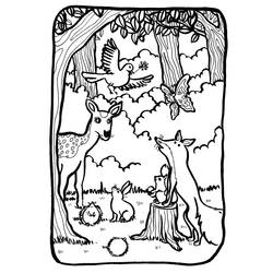 Coloring page: Forest (Nature) #157006 - Free Printable Coloring Pages