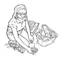 Coloring page: Garden (Nature) #166333 - Free Printable Coloring Pages