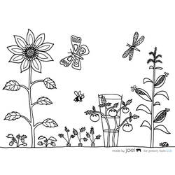 Coloring page: Garden (Nature) #166426 - Printable coloring pages