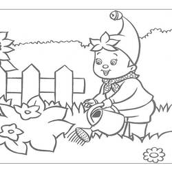 Coloring page: Garden (Nature) #166475 - Free Printable Coloring Pages