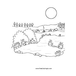 Coloring page: Lake (Nature) #166087 - Printable coloring pages