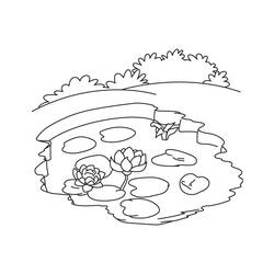 Coloring pages: Lake - Printable coloring pages
